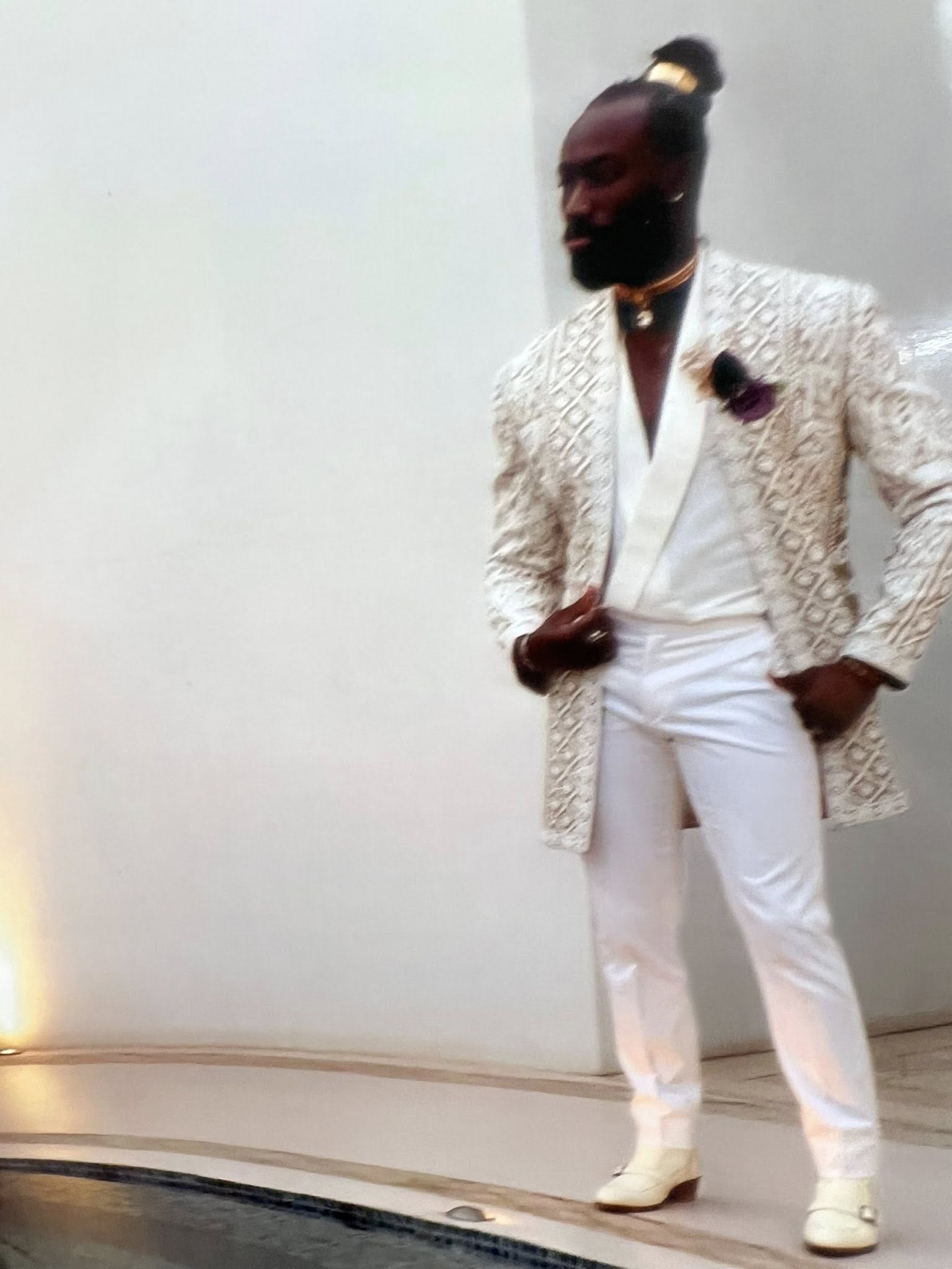 Custom White Suit